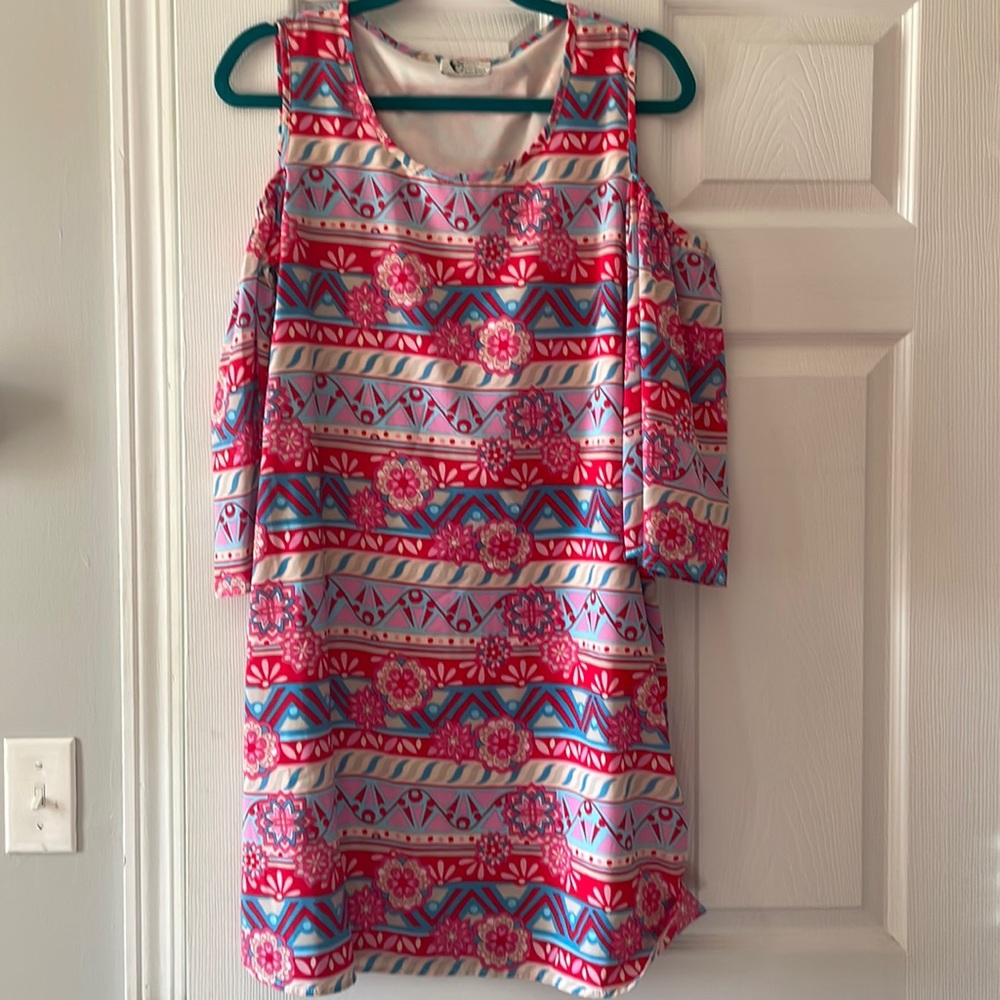 Cold shoulder dress